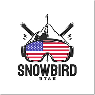 Snowbird Utah USA Ski Resort Skiing Souvenir Posters and Art